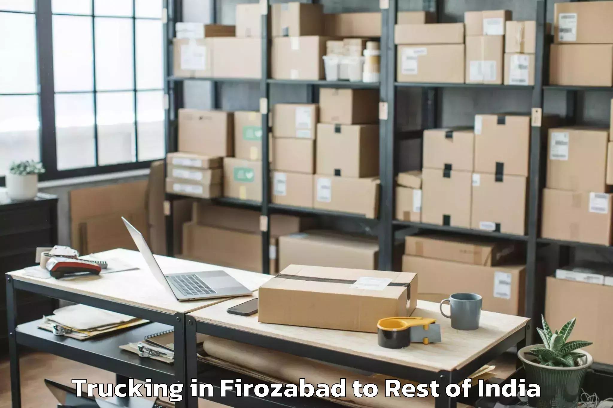 Firozabad to Byrnihat Trucking Booking